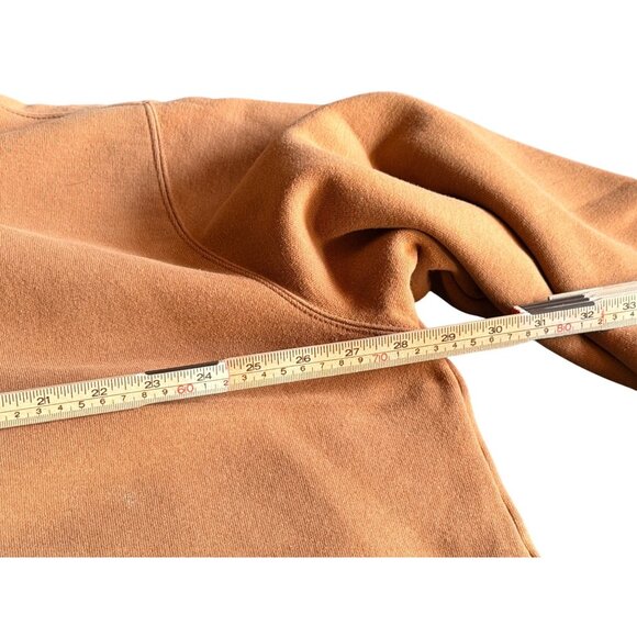 Carhartt Mens Sandstone Hooded Full-Zip Jacket Brown XL Lined  *note flaw sleeve - Picture 8 of 13